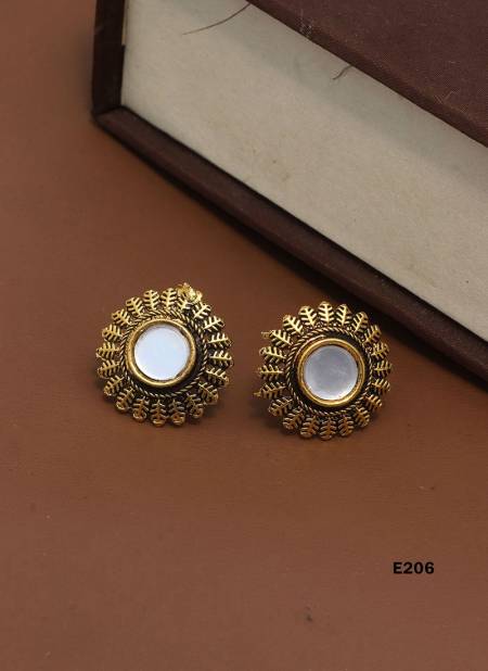 Regular Wear Designer Round Earings Collection E 206